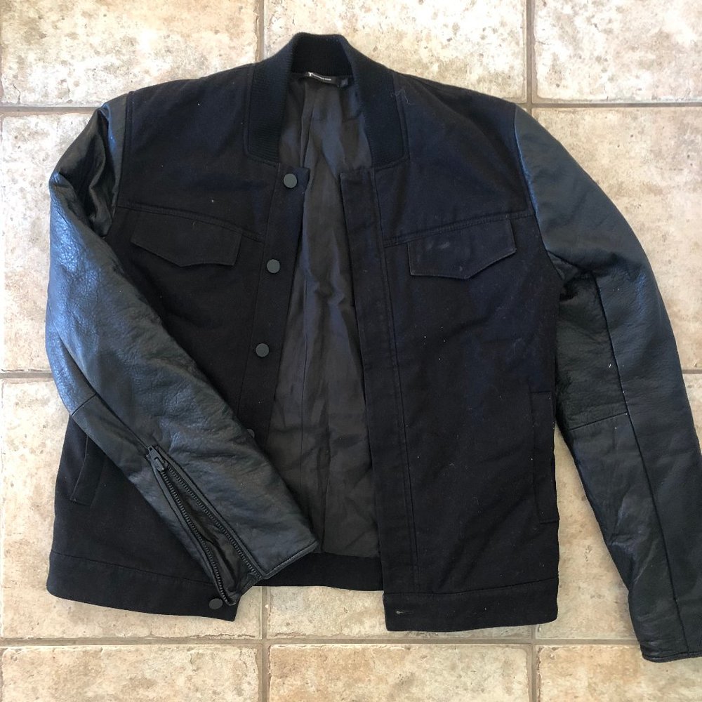 Men's T by Alexander Wang Jacket Denim/Leather